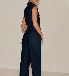 Combinaison en jean sans manches pour femme – Élégante, décontractée, idéale pour l'été – Vente en gros – Salopette pantalon - Product Image 3