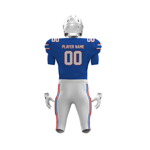 Maillot de football américain réversible d'usine d'origine, personnalisable, en sergé, haute qualité, pour adulte, manches courtes, été, 100% coton - Product Image 4