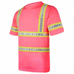 Uniforme de sécurité en polyester respirant, réfléchissant, haute visibilité, certifié CE, à manches courtes, vêtements de travail industriels de qualité supérieure - Product Image 1