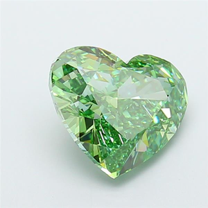 Magnífica Piedra Preciosa Suelta de Corte Corazón Verde de 7 Quilates con Brillo Simétrico de Élite y Claridad de Color Intensa Excepcional - Product Image 2