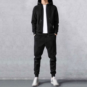 260g Oversized Heavyweight Hoodie and Trousers Pant Splicing Track Suit Quick Dry Custom Plain Design Sports Clothing - Product Image 6