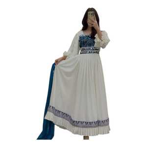 Elegantes Vestidos Casuales Afganos Largos Maxi Étnicos Bordados Ropa Tradicional para Mujer Nueva Colección - Product Image 1