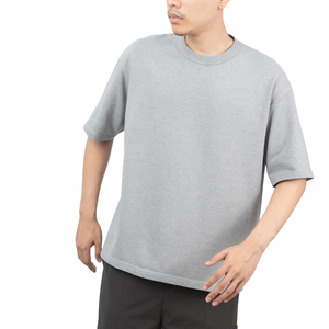 2024 Heavyweight 100% Cotton O-Neck <b>Short</b> <b>Sleeve</b> Loose Fit T-<b>Shirt</b> Customizable Front Logo Silk Screen Printing Anti-Pilling - Product Image 4