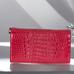 Mayorista Bolso de Mano de Piel de Cocodrilo para Mujer Tamaño 19x10x2,5 cm Marca Luxali Cartera de Mujer Monedero de Señora Personalizado - Product Image 3