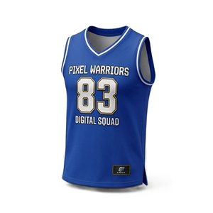 Maillot de basket-ball en mesh imprimé avec le nom et le numéro de l'équipe, léger, sans manches, dernier design, uniforme d'équipe. - Product Image 1