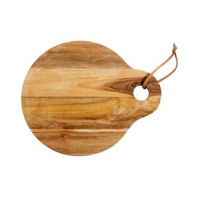 Planche à découper ronde en acacia naturel - Passe au lave-vaisselle et non toxique - Product Image 2
