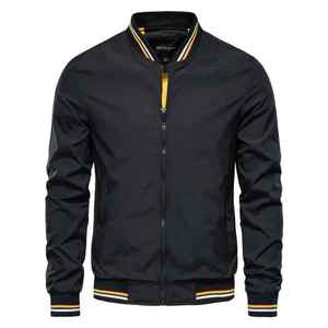 Custom Plus Size Oversized Eco-Friendly Crew Neck Vintage Workwear Bomber <b>Jacket</b> Unisex Full Sleeve <b>Summer</b> OEM Wholesale - Product Image 2