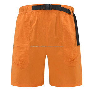 Pantalones cortos de entrenamiento informales de poliéster con logotipo personalizado y cintura ajustable holgada de verano para hombre - Product Image 5