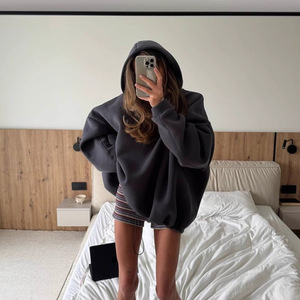 Sudaderas y Hoodies Personalizadas con Logotipo para Mujer, Otoño e Invierno, de Felpa, Lisas, de Algodón Grueso, Extra Grandes y Pesadas - Product Image 3