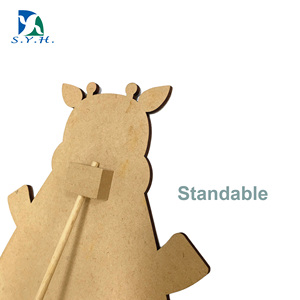 <b>Small</b> Wood Base Whiteboard <b>Desk</b>-Top Memo Advertising Board with Unique Design Can Hang & Stand for Writing for Personal Use - Product Image 3