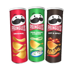 Pringles con Sabor a BBQ 165g con Verduras Deshidratadas, Pimentón y Ajo para un Sabor Ahumado Auténtico al por Mayor - Product Image 4