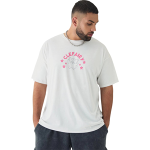 T-shirts à col rond pour hommes, à manches courtes et épaules tombantes, personnalisables avec logo imprimé ou brodé, en coton/bambou polaire, séchage rapide, faible MOQ - Product Image 3