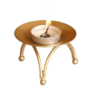 Portavelas de latón de alta calidad estilo árabe vintage con acabado pulido, portavelas de latón puro para decoración del hogar. - Product Image 5