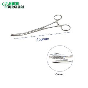 Pinzas Quirúrgicas Hasni de Alta Calidad, de Acero Inoxidable, Rectas y Curvas, Juego de Instrumentos Quirúrgicos con Certificación CE - Product Image 2