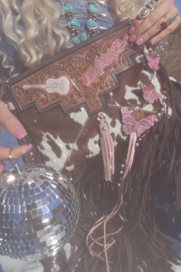 Bolso Bandolera de Cuero Vacuno con Flecos Estilo Western – Bolso de Hombro Boho Vintage Hecho a Mano con Borlas Largas para Mujer - Product Image 3