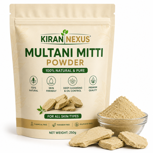 Poudre de Multani Mitti de qualité supérieure |   Argile naturelle de terre de Fuller pour masque facial, soins de la peau et applications cosmétiques Multani Mati - Product Image 1