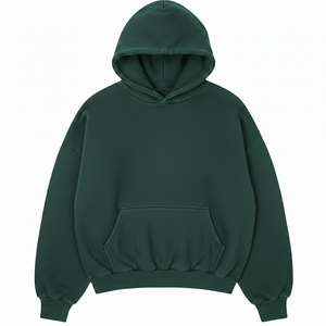 Sudadera con capucha pesada para hombre al por mayor, con logo en relieve, bordado 3D, lisa, informal, deportiva, de alta calidad, en blanco. - Product Image 4