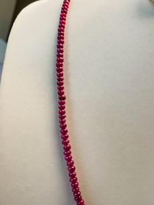 Natural Red <b>Ruby</b> <b>Necklace</b> Non Heated Non Treated 117.56 CTS 4.5-5 MM 19 Inch IGI Certified Premium Quality Gemstone Jewelry - Product Image 6