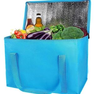 Sac à déjeuner personnalisé en gros, sac isotherme en tissu non tissé avec velcro, OEM/ODM Vietnam, 150g 200g, sac isotherme personnalisé avec fermeture éclair - Product Image 4
