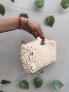 มาใหม่โครเชต์ฤดูร้อนชายหาดฟางกระเป๋าโบฮีเมียน Handmade ผู้หญิงคอลเลกชันสไตล์กระเป๋าหญ้าทะเลกระเป๋าสแควร์ - Product Image 3