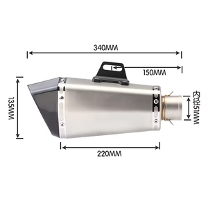 Accessoires universels tuyau d'échappement moto modifié 51mm <span class=keywords><strong>silencieux</strong></span> avec Db Killer pour <span class=keywords><strong>FZ1</strong></span> 450SR MT03 CBR400R NINJA400 ADV350 R3 - Product Image 5