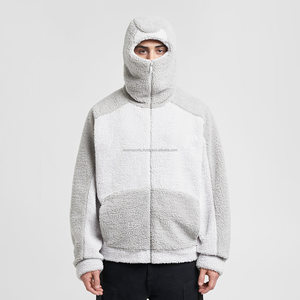 High Street Style Winter Sherpa Wool <b>Jacket</b> Hooded with Stand Collar & Zipper Closure OEM Service High Quality - Product Image 2