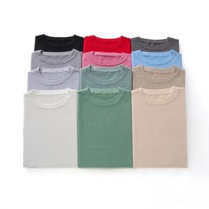 2026 Spring/Summer New Round Neck Short Sleeve Men Wool Knitted T-shirt Loose <b>Large</b> Sweater Casual Ringer Outerwear Solid Color - Product Image 1