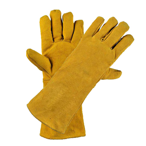 Heavy Duty Welding Thermal Safety Gloves Fireproof Heat Resistant Cowhide Leather Outdoor Industrial Work Gloves OEM Supplier - Product Image 2