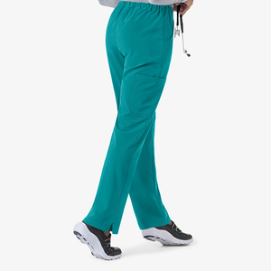 Pantalon de travail d'hôpital actif, extensible et réutilisable, style jogger pour infirmières, disponible en plusieurs couleurs, tissu doux et élastique. - Product Image 4