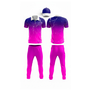 Ensemble complet d'uniformes de cricket par sublimation : maillot et pantalon |   Tenue complète d'équipe de cricket pour hommes, femmes et jeunes : polo et pantalon - Product Image 6