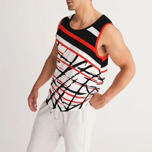 เสื้อกล้ามออกกำลังกายผู้ชายแบบใหม่ พิมพ์ลายได้ตามต้องการ ไซส์ใหญ่ ระบายอากาศได้ดี แห้งเร็ว - Product Image 3