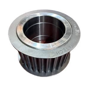 Polea de Transmisión de Alto Torque HTD 14M de 25T, Polea 14MGT, Polea 14MHTD, Ancho de Correa Personalizado, Diámetro Interior del Rodamiento Personalizado, Polea Tensora de 28 Dientes 14M - Product Image 1