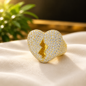 18K Yellow Gold Moissanite with GRA Certificate <b>Ring</b> Brilliant Round Shape Diamond Engagement Party Unisex <b>Ring</b> - Product Image 1
