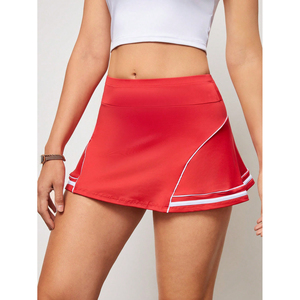 Faldas de Tenis con Bolsillos, Falda Deportiva de Algodón para Golf, Pickleball y Tenis, Falda de Tenis Personalizada para Mujer, Color Gris, Mini - Product Image 5