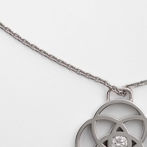 Delicado Collar con Colgante de Diamante Cultivado en Laboratorio de 0.40ct, Oro Blanco de 14K, Diseño Minimalista Solitario, Joyería Fina, Regalo Diario para Mujer - Product Image 2