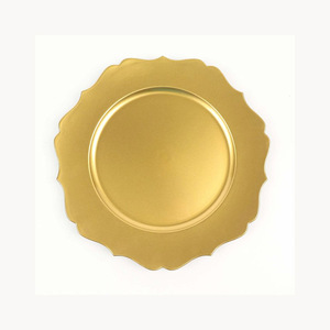 Assiette de présentation en métal de luxe personnalisée, élégante pour hôtels, restaurants, mariages, décoration de table, nouveau design, nouvelle arrivée - Product Image 2