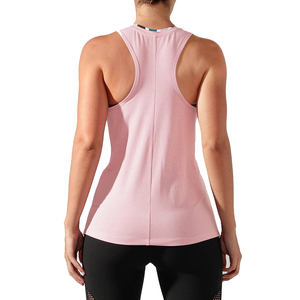 Camiseta sin Mangas para Mujer, Color Sólido, Cuello Redondo, Tejida, Transpirable, Informal, Rosa, con Logotipo Frontal, 100% Poliéster - Product Image 6