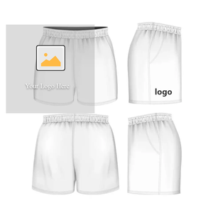 Shorts décontractés pour femmes en laine blanche, à volants, taille mi-haute, élastiques, respirants, écologiques, séchage rapide, coupe régulière, 240g, teint uni - Product Image 5