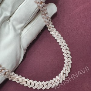 12MM VVS Moissanite Emerald Cut 18K Gold Plated Miami Cuban Link Chain Men's Iced Hip Hop <b>Statement</b> <b>Necklace</b> Luxury Gift Jewelry - Product Image 4