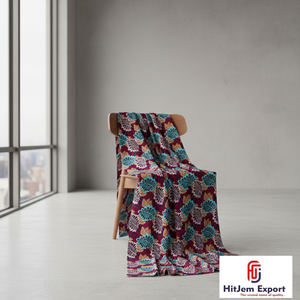 ผ้าพิมพ์ลายแอฟริกันแองการ่า ผ้าฝ้ายคุณภาพพรีเมียม สำหรับงานตัดเย็บเสื้อผ้าสตรีและงานฝีมือสร้างสรรค์ในแคเมอรูน - Product Image 2