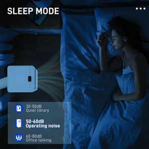 Condizionatore d'Aria Portatile 8000 BTU con Display LED Bianco, Timer 24H, Telecomando, Spina UK per Raffreddamento e Deumidificazione per Ambienti - Product Image 6