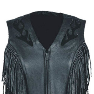 Women Western <b>Suede</b> Fringe Vest Leather Cowboy Sleeveless <b>Jacket</b> Tassel <b>Biker</b> Rodeo Festival Fashion Wear Premium OEM - Product Image 3