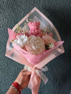 Hermosa Vela Decorativa con Ramo de Flores, Vela Perfumada Hecha a Mano para Bodas, Decoración del Hogar y Regalos, Precio al por Mayor - Product Image 6