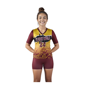 Uniforme de Voleibol Sublimado para Mujer, Diseño Personalizado, Uniforme de Voleibol Sublimado para Mujer, Ropa Deportiva sin Mangas para Equipo - Product Image 1
