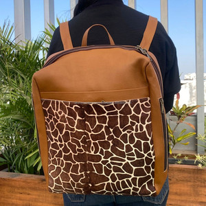 Nueva mochila duradera de cuero genuino de alta calidad para mujeres estudiantes mochila de viaje convertible grande multifuncional con estampado de animales - Product Image 4