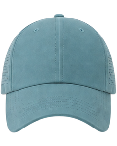 Casquette de baseball sportive respirante vert turquoise avec sangle réglable, légère, séchage rapide, pour course en extérieur, gym, usage décontracté, qualité supérieure - Product Image 2