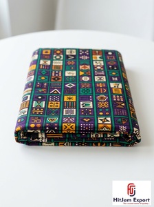 Custom Tanzania African Wax Print Twill Tear Resistant Lightweight 70GSM <b>Fabric</b> Ankara Dress Material Outdoor - Product Image 4