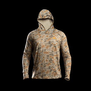 Sweat à capuche gris à manches longues pour homme, protection UPF 50 anti-UV, vêtement de pêche, pull-over uni avec logo imprimé sur le devant - Product Image 5