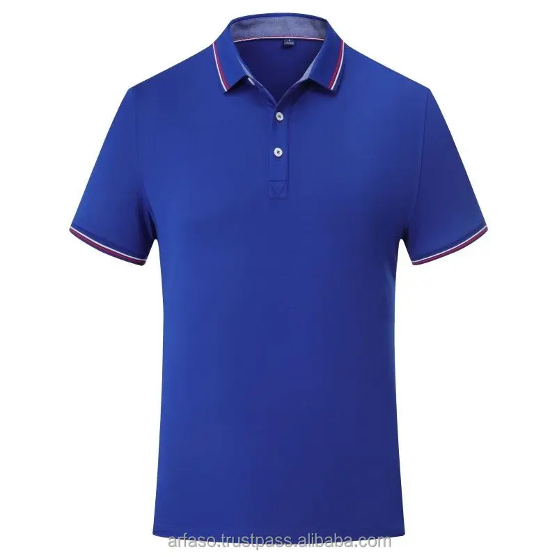 पुरुषों के लिए कस्टम लोगो सरल पोलो शर्ट थोक उच्च गुणवत्ता सादा आरामदायक टी-शर्ट कढ़ाई वाली पोलो टी-शर्ट गोल्फ कपड़े