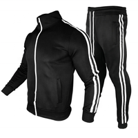 Ensemble sweat-shirt de gym personnalisé, jogging, tenue de sport à capuche pour hommes, tenue zippée, vêtements de sport respirants de haute qualité, survêtement pour hommes